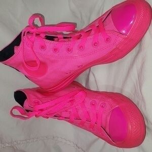Converse OPI  High Top Canvas Hyper Pink V-I-Pink Passes